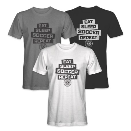 Junior - Markham Fan Tee - "Eat Sleep Soccer Repeat"